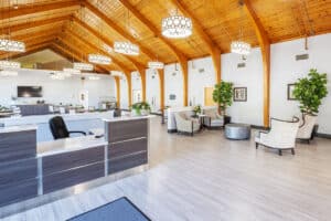 Buckeye Care front desk and lobby